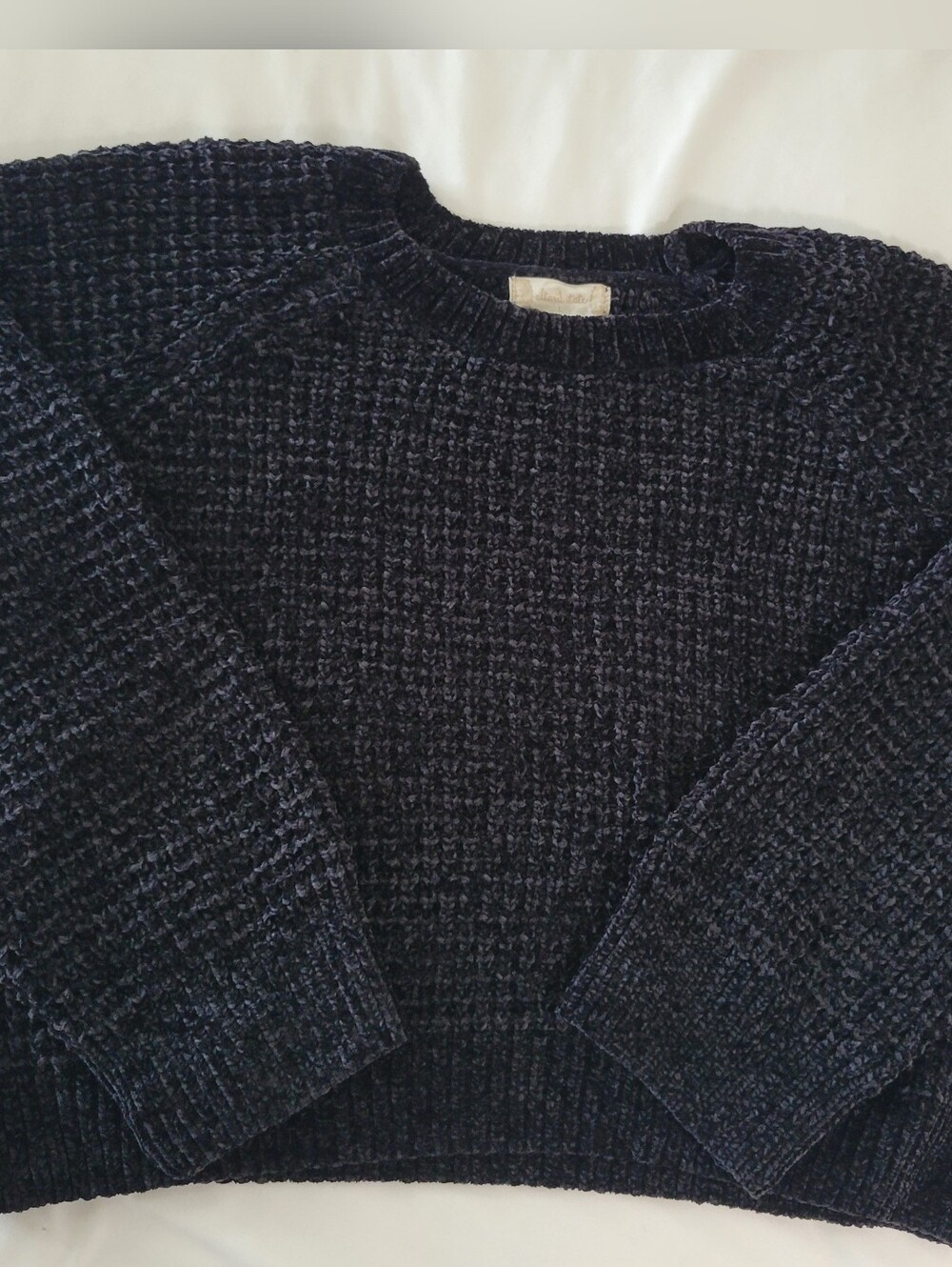 Altar'd State Plush Chenille Sweater in Black